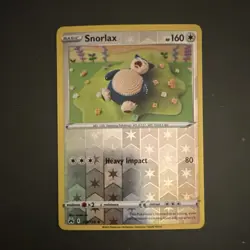 Pokemon TCG Snorlax 109/159 SWSH Crown Zenith Reverse Holo Rare EN 160HP - Image 1