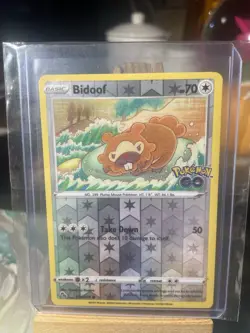 Bidoof (Peelable Ditto) 059/078 Pokemon GO Reverse Holo (NM) - Image 1