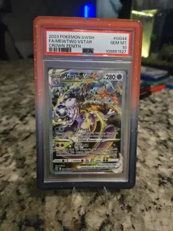 Mewtwo VSTAR GG44/GG70 SWSH: Crown Zenith: Galarian Gallery Holo, PSA 10 - Image 1