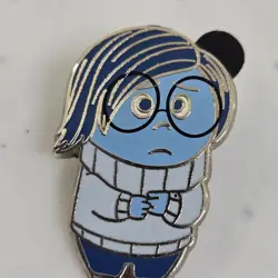 Disneyland Paris Collectable Pin Pixar Inside Out Sadness Blue Disney Parks DLP - Image 2