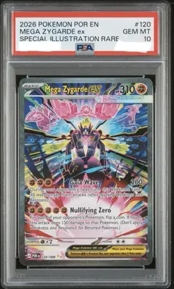 Mega Zygarde EX 120 Special Illustration Rare Pokemon PSA 10 - Image 1