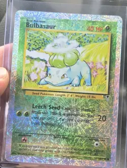 2002 POKEMON LEGENDARY COLLECTION # 68/110 BULBASAUR REVERSE HOLO HP-MP - Image 1