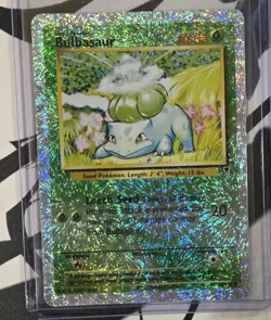 2002 POKEMON LEGENDARY COLLECTION # 68/110 BULBASAUR REVERSE HOLO HP-MP - Image 2