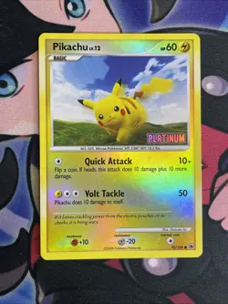 2008 Pokemon Gaming Diamond & Pearl Majestic Dawn Pikachu Reverse Holo 70/100 Lp - Image 1