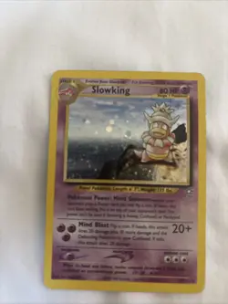 Pokemon TCG Slowking Neo Genesis Holo Card 14/111 - Image 4