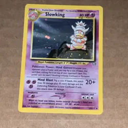 Pokemon TCG Slowking Neo Genesis Holo Rare 14/111 2000 English 80 HP - Image 2