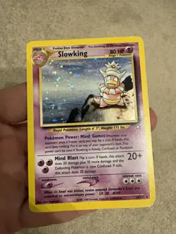 Pokemon TCG Slowking 14/111 Neo Genesis Holo Card Vintage WOTC HP - Image 1