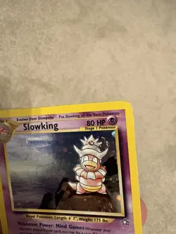 Pokemon TCG Slowking 14/111 Neo Genesis Holo Card Vintage WOTC HP - Image 3