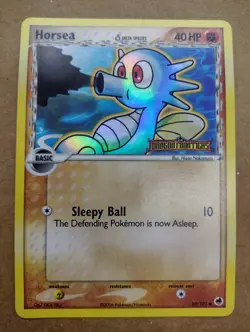 Pokemon Horsea Reverse EX Dragon Frontiers 50/101 Near Mint Condition - Image 1