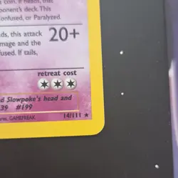 Pokemon TCG Slowking 14/111 Neo Genesis Holo Rare English 2000 1st Ed 80 HP - Image 4