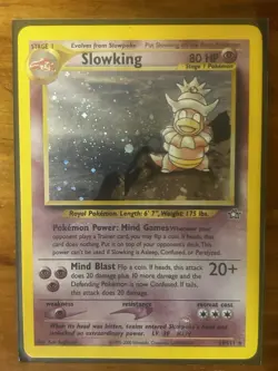 Nintendo Pokemon TCG Slowking 14/111 Neo Genesis Holo Rare 2000 English 80 HP - Image 3