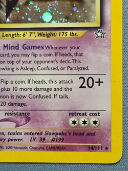 Pokemon TCG Neo Genesis Slowking 14/111 Holo - Image 4
