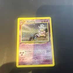 Pokemon TCG Slowking Neo Genesis 14/111 Holo 1st Edition Holo swirl - Image 1