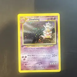 Pokemon TCG Slowking Neo Genesis 14/111 Holo 1st Edition Holo swirl - Image 2