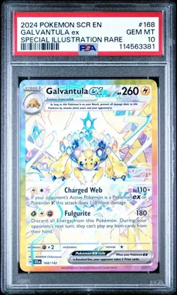 2024 Pokemon Stellar Crown Galvantula #168 Special Illustration Rare PSA 10 Gem - Image 1
