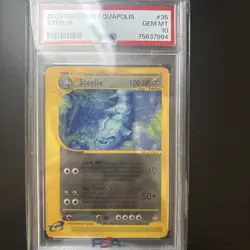 PSA 10 GEM MINT 2003 Pokemon Aquapolis Steelix - Non Holo 35/147 - Image 1