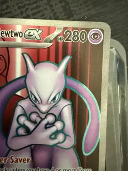 Pokemon Team Rocket’s Mewtwo ex 213/182 Ultra RareFull Art NM/M PSA 10 Candidate - Image 3