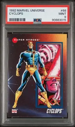 1992 MARVEL UNIVERSE IMPEL CYCLOPS #68 MINT PSA 9 - Image 1