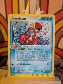Pokemon TCG Crawdaunt EX Dragon Holo Rare Card 3/97 - Image 1