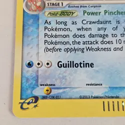 Crawdaunt - Holo - 3/97 EX Dragon - Pokemon TCG - 2003 E Reader - Image 2