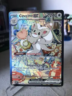 Cinccino Ex 119/086 Chaos Rising Pokemon card mint Special illustration rare SIR - Image 1