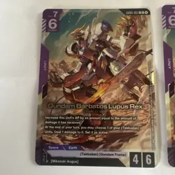 🔥 2x Gundam Card Game GD05-051 Gundam Barbatos Lupus Rex LR Freedom Ascension🔥 - Image 2