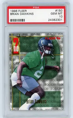 1996 Fleer Brian Dawkins #150 PSA 10 - Image 1