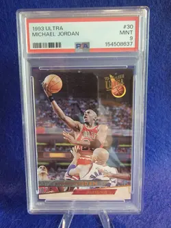 1993 FLEER ULTRA #30 MICHAEL JORDAN PSA 9 CHICAGO BULLS - Image 1