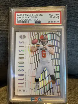 Baker Maxfield Rookie Gold PSA 10 Pop 21 - Image 1