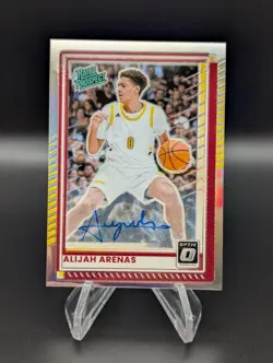 2025-26 Donruss Optic Alijah Arenas Rated Prospect Holo Auto /99 - Image 1