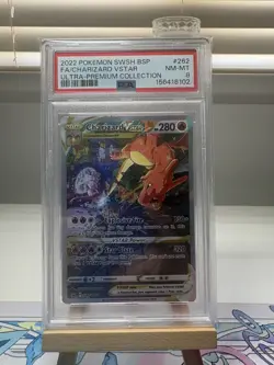 2022 Pokemon TCG Charizard VSTAR SWSH262 Holo Sword & Shield Promo PSA 8 - Image 1