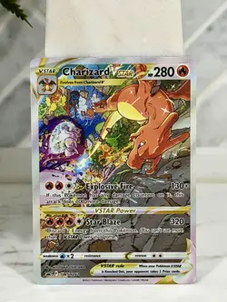 Pokemon TCG Charizard Vstar Sword & Shield Swsh262 Holo Promo - Image 1