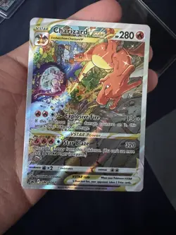 Pokemon TCG Charizard Vstar Sword & Shield Swsh262 Holo Promo - Image 1