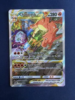 Pokemon TCG Charizard Vstar Sword & Shield Swsh262 Holo Promo - Image 1