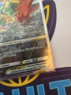 Pokemon TCG Charizard Vstar Sword & Shield Swsh262 Holo Promo - Image 5
