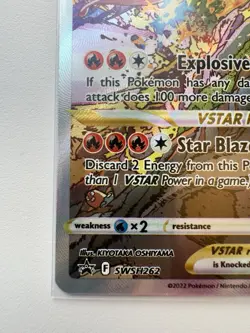 Pokemon TCG Charizard Vstar Sword & Shield Swsh262 Holo Promo - Image 4
