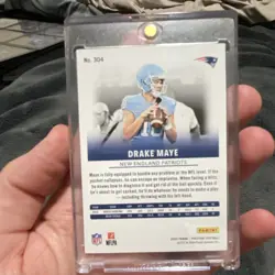 Panini Prestige 2024 Drake Maye Rookie New England Patriots Card #304 /10 - Image 2