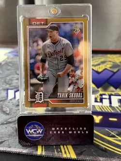2026 Topps Series 1 Celebrations Tarik Skubal Hidden Mascot Gold /50 Tigers SSP - Image 1