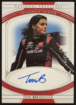 2022 PANIN National Treasures Racing Toni Breidinger Treasured Debut Auto /10 RC - Image 1