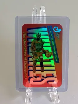 Michael Jordan Wheaties Refractor Mini Promo Card Bulls 1988 Mini Inserts - Image 2