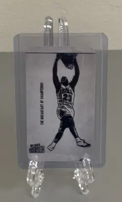 Michael Jordan Wheaties Refractor Mini Promo Card Bulls 1988 Mini Inserts - Image 3