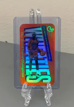Michael Jordan Wheaties Refractor Mini Promo Card Bulls 1988 Mini Inserts - Image 4