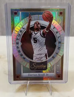 2025-26 Panini Signature Series Darius Acuff Jr RC Perpetual Talents Gold #04/10 - Image 1