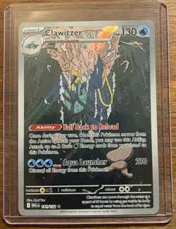 Pokemon TCG - Mega Evolution-Clawitzer Illustration Rare #141/132 - Image 1