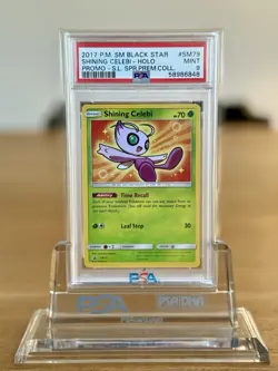 Pokemon Shining Celebi Holo #SM79 Shining Legends PSA 9 - Image 1