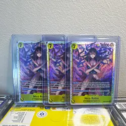 Bandai ONE PIECE Card Game Nico Robin EB03-055 SR 3 lot - Image 1