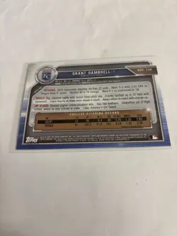 2019 Bowman Draft - Chrome Grant Gambrell #BDC-138 Purple Refractor /250 (RC) - Image 2