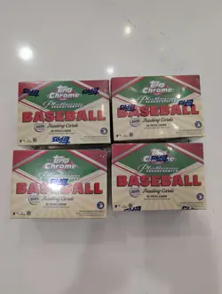 2025 Topps Chrome Platinum Baseball Blaster Box Factory Sealed Lot Of 4 - Image 1