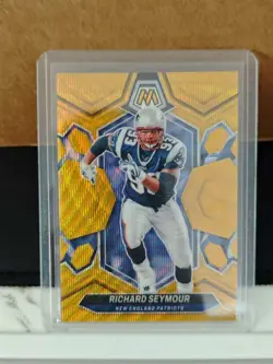 2024 Panini Mosaic Richard Seymour Gold Wave #05/17 - Image 1