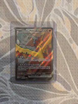 Team Rocket's Moltres ex 208/182 Ultra Rare Destined Rivals Pokemon Holo NM - Image 1